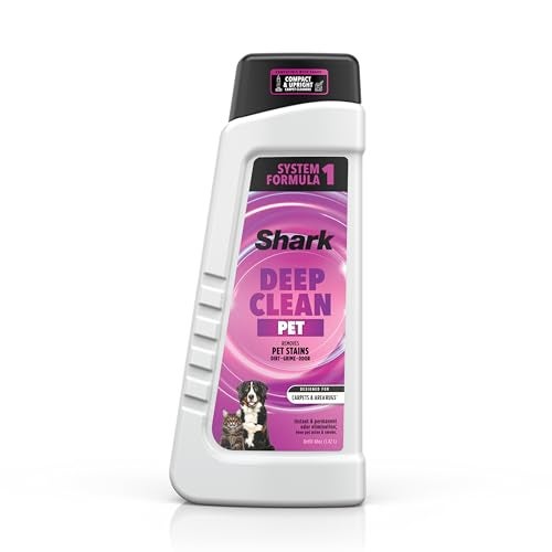 Shark Deep Clean Pet Formula for All Shark Upright and Portable Carpet Cleaners, Formulated for All Carpets, Upholstery & Area Rugs, Tackles Tough Pet Messes and Odors, 48oz, EXCP48 - Image 1