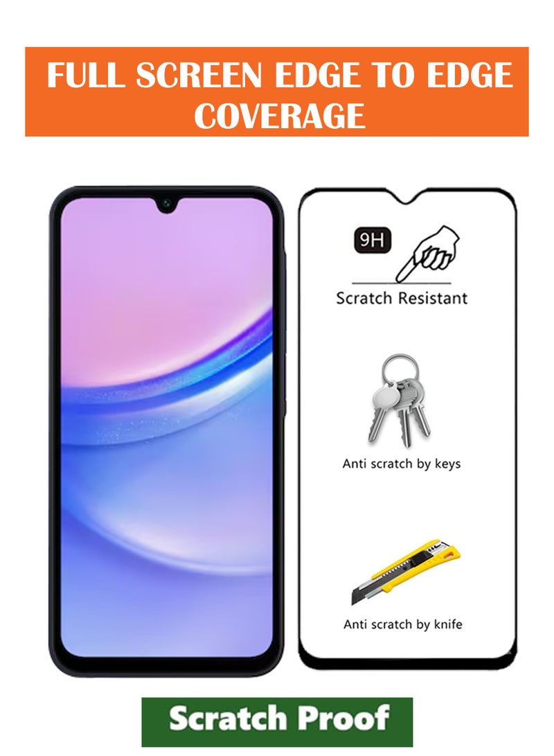 GMATE Samsung Galaxy A15 - Soft Flexible Silicone Protective Back Case Cover And Tempered Glass Screen Protector - Green - Image 4
