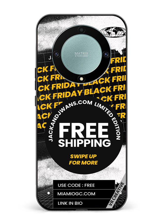 VR CREATIVE Protective Case Cover For Honor X9b Black Friday Design Multicolour - Image 1