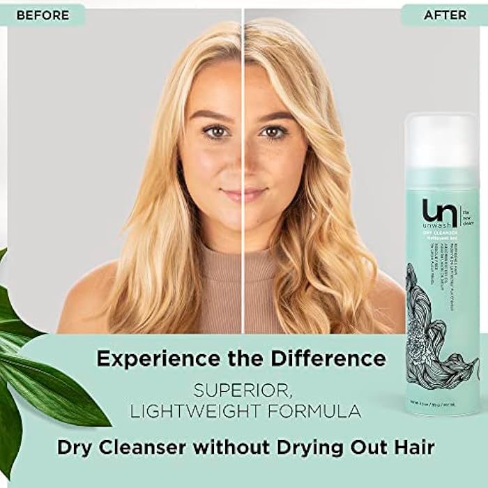 unwash Dry Cleanser - Dry Shampoo for All Hair Types, Refresh Hair & Absorb Excess Oil, Lightweight & Residue-Free, Color-Safe, 3.3 oz - Image 5