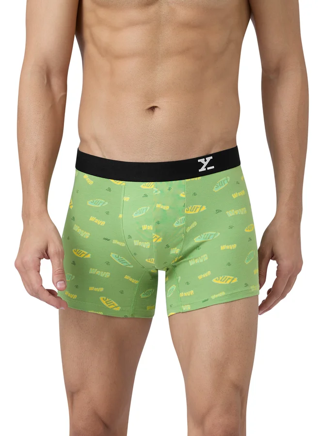 اكس واي اكس اكس عبوة من قطعتين - سراويل داخلية قطنية مطبوعة للرجال لركوب الأمواج