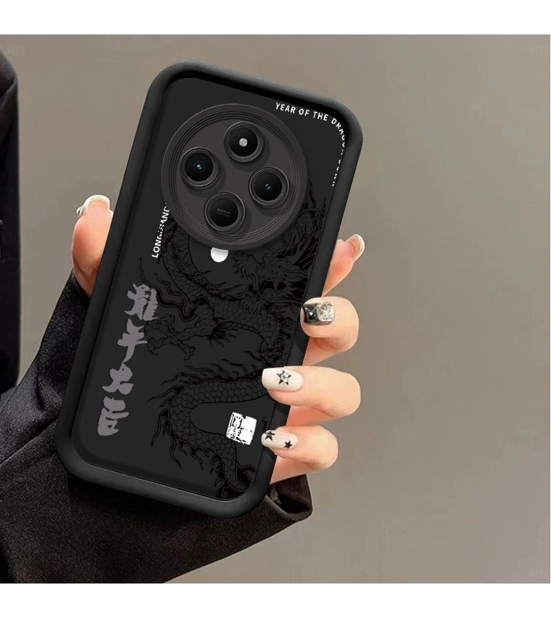 Black Shock Absorbing Anti Slip Lightweight Durable Phone Case Compatible With Poco C75 5G - Image 5