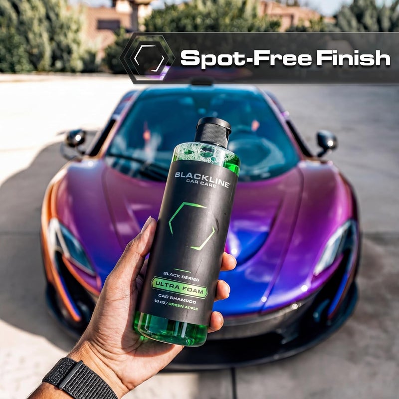 BlackLine Automotive Extreme Foaming Car Shampoo - Extreme Snow Foam Perfect for Ceramic Coatings - Compatible with Foam Cannon for Pressure Washer - 16 fl OZ - Image 4