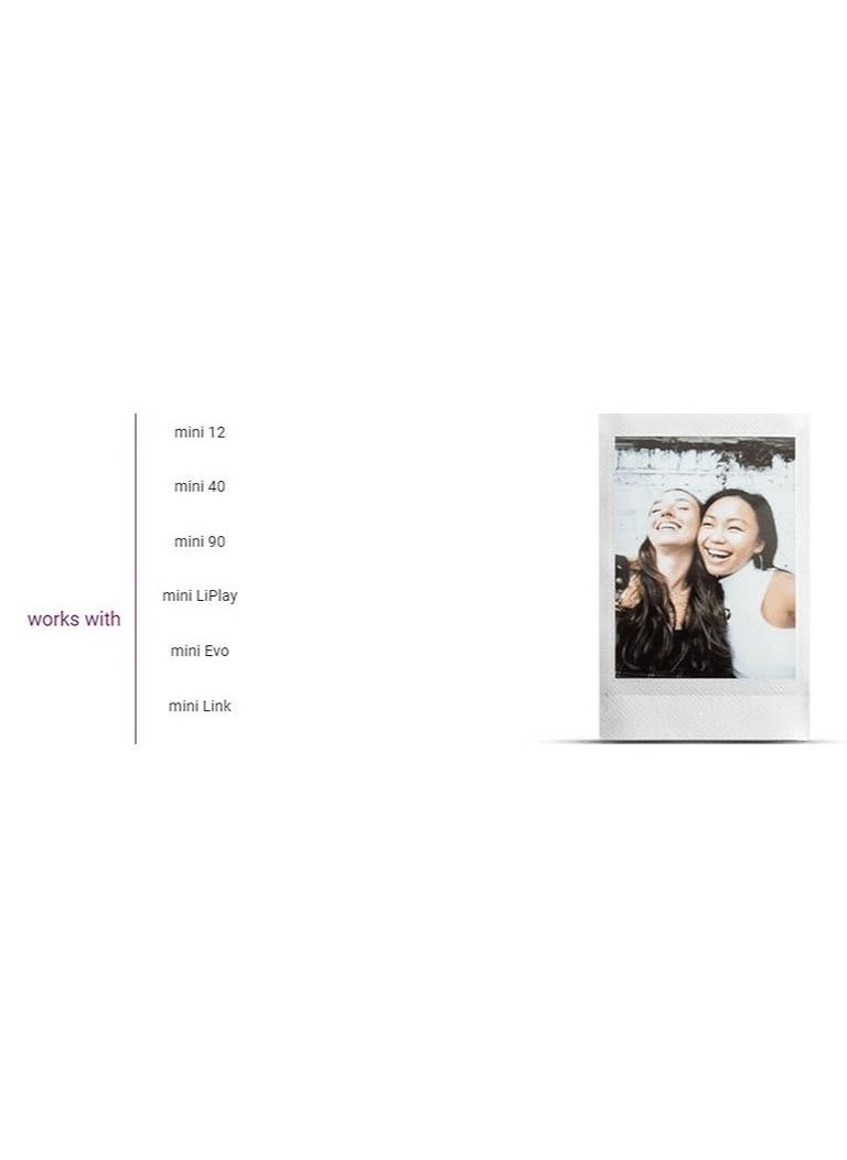 Fujifilm Instax mini Instant Film 10 sheet for Instax 12/11/9, mini EVO,Mini 40, Liplay, Link, 90, Packaging May Vary, White Border, 10 sheet Instax Film Photo paper
