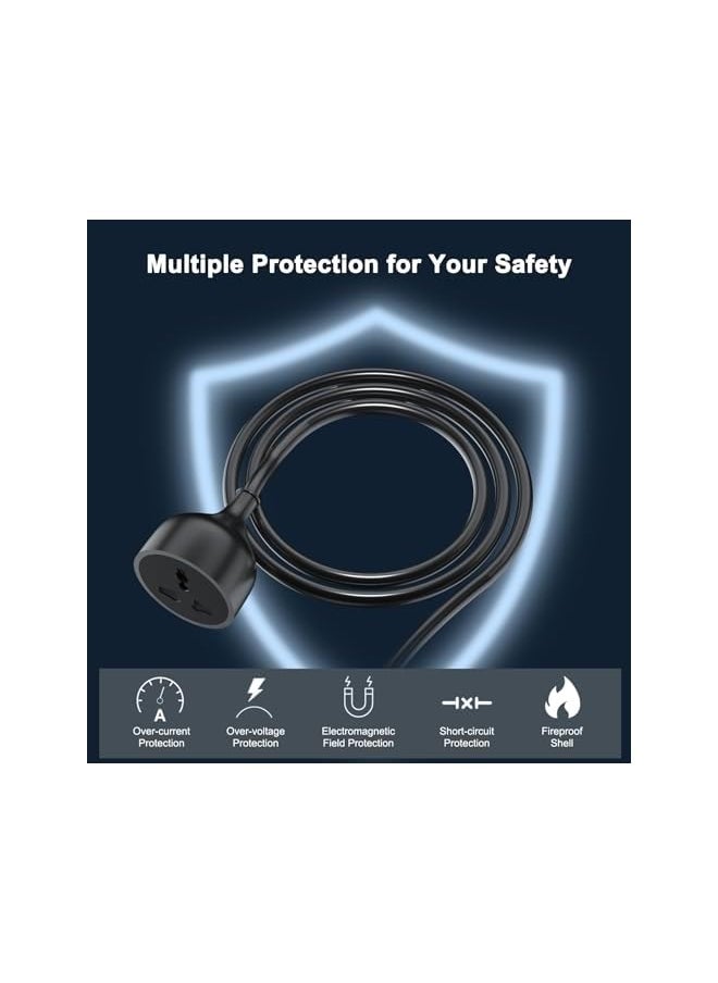 PROMASS promass Extension Cord, Extension Cable with 10 Meter Heavy Duty Long Wire Cord, Single Outlet Socket 2500W 10A Expandable Electric Extension, UK Plug Power Extension  - Image 2