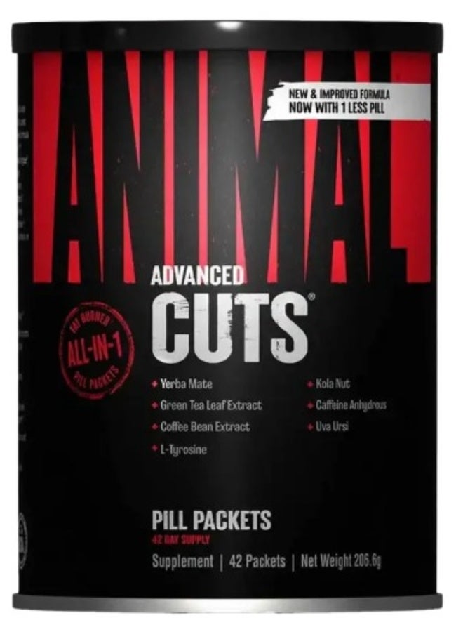 ANIMAL Universal Nutrition Animal Cuts Metabolic Fat Burner - 42 Convenient Packs - Complete Thermogenic Weight Loss Supplement For Definition & Shredding - Image 1