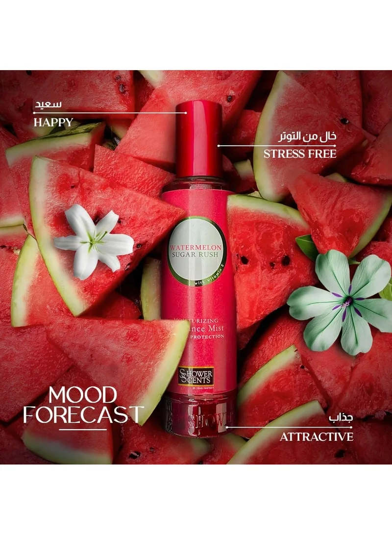 Shower Scents Shower Scents Watermelon Sugar Rush moisturizing fine fragrance body mist  250ml