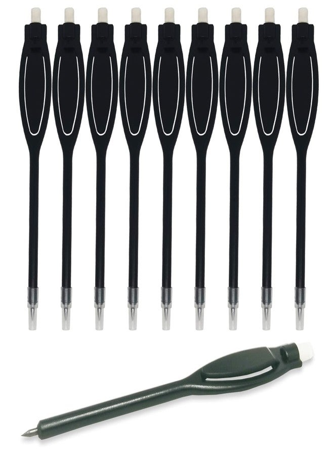 Adhere 50pcs plastic golf pencils with eraser clips scoring pencils for golf events,wedding, company meetings Children's drawing (Black 50pcs) - Image 1