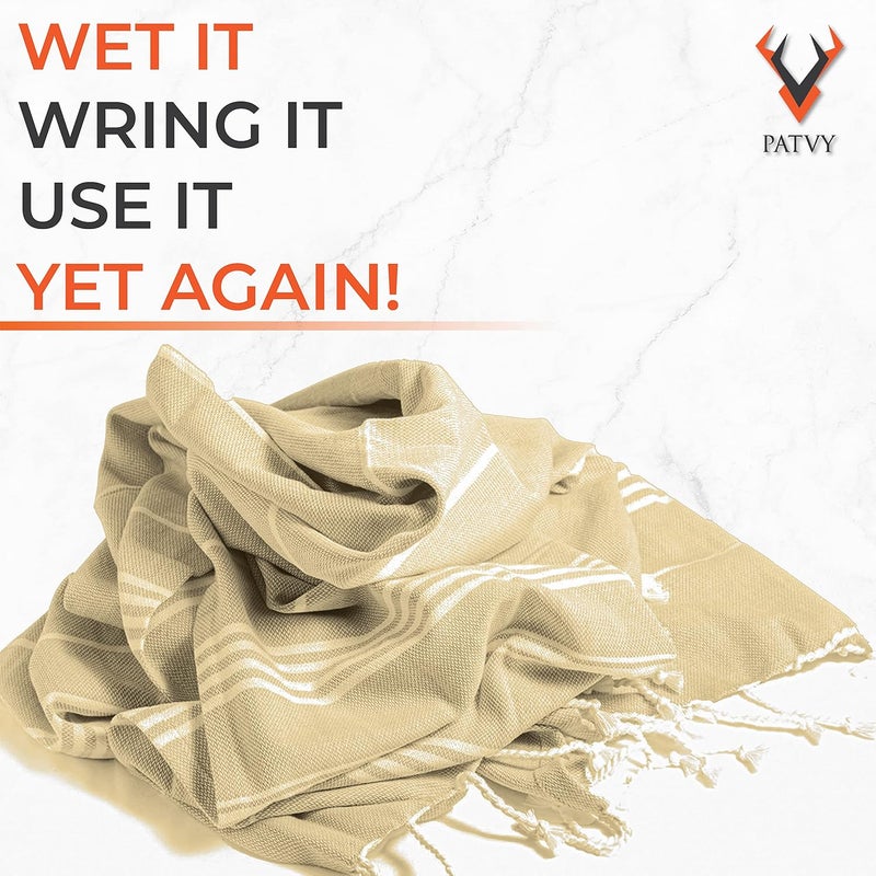 PATVY Bath Towel Brown - Image 3