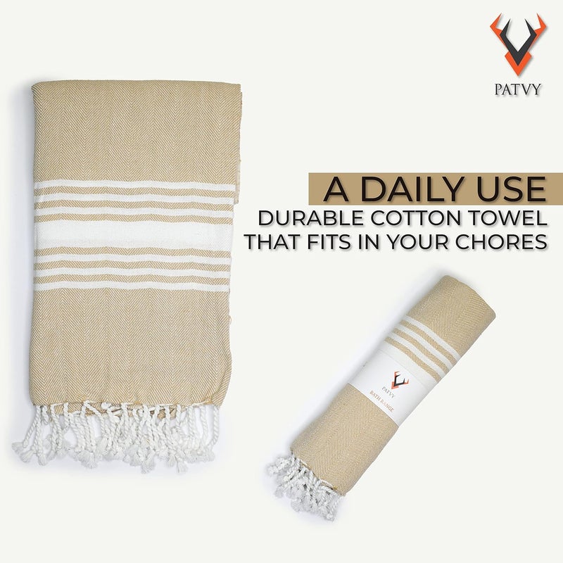 PATVY Bath Towel Brown - Image 4