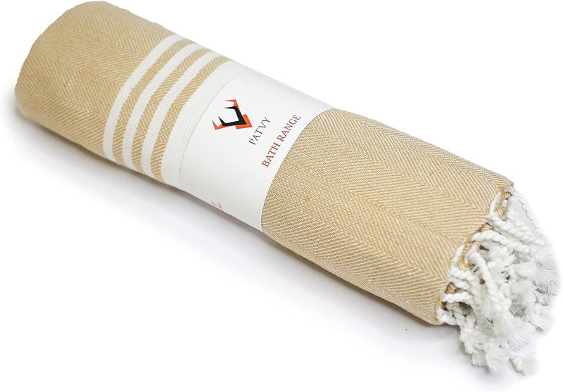 PATVY Bath Towel Brown - Image 1