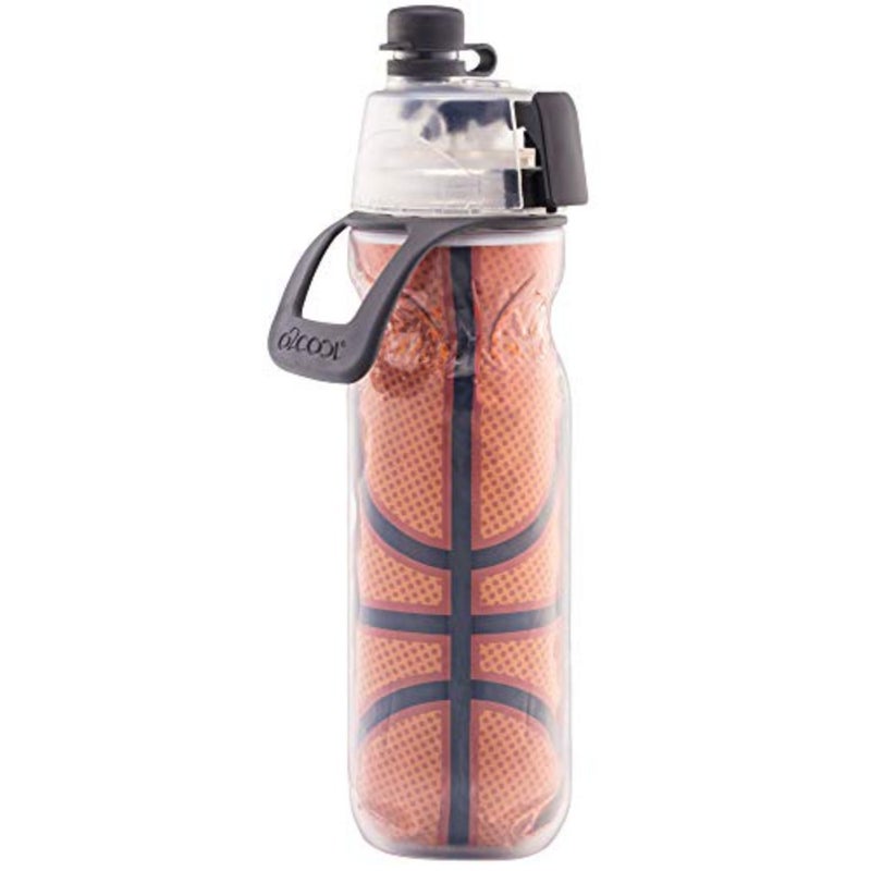 Mist 'N Sip Misting Water Bottle 2-in-1 Mist And Sip Function With No Leak Pull Top Spout Reusable Sports Water Bottle - 20 oz - Image 1