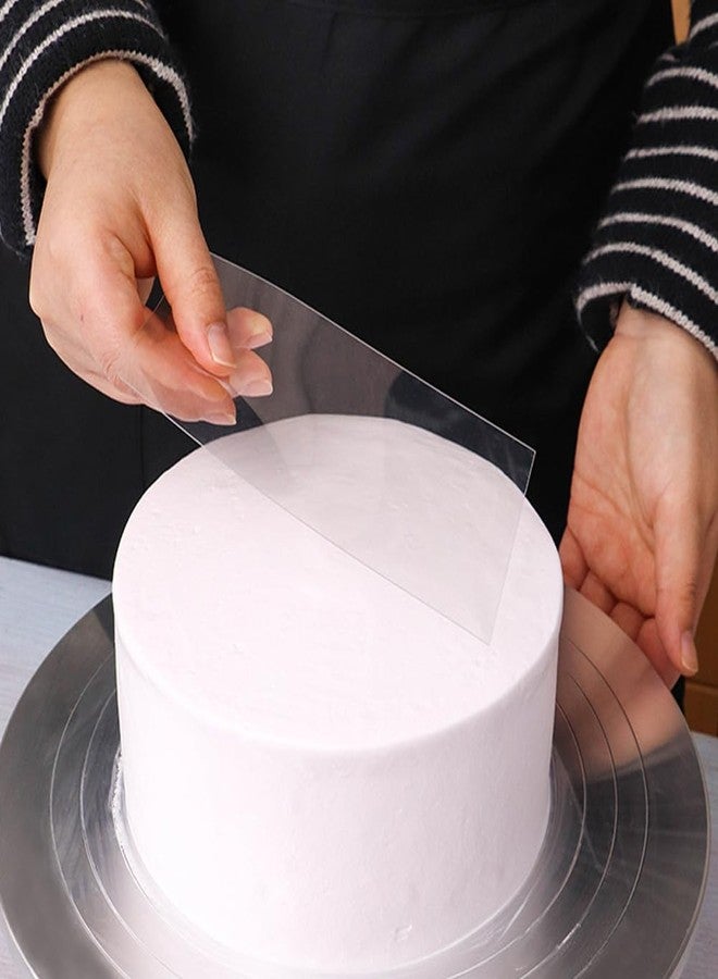 Arvintas 2pack Cake Smoother Scraper, Cake Decorating Supplies, Food-Grade Transparent Flexible PE Plastic Cake Scraper - Image 5