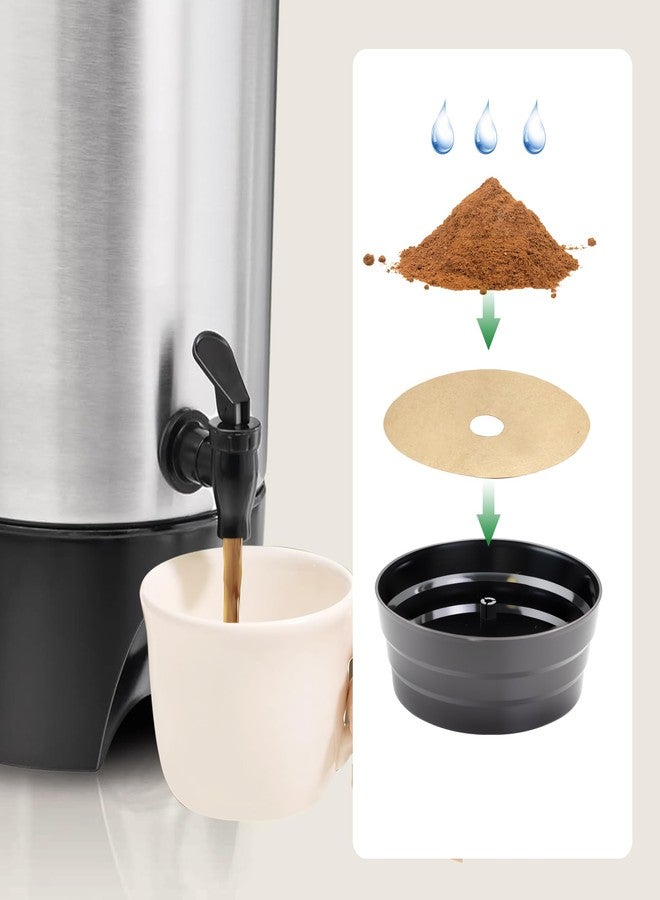 brikinte Large Coffee Filters Compatible with Sybo Commercial Coffee Maker, 100 Pcs Unbleached Perforated Disposable Filter Paper for Sybo 16 L - Image 4