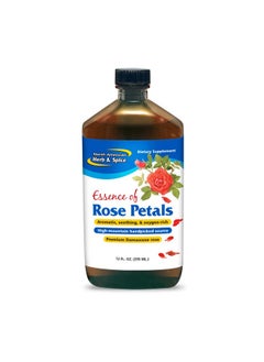 North American Herb & Spice North American Herb & Spice Essence of Rose Petals - 12 fl. oz. - Aromatic, Soothing & Oxygen-Rich, Premium Damascene Rose - Ideal for Skin - Non-GMO - 12 Servings  - Image 1