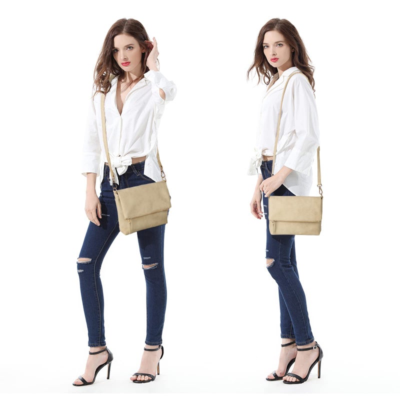 Gladdon Small Crossbody bags for Women Cross body Purse Shoulder Bag Cream - Image 2