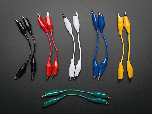 Adafruit Short Wire Alligator Clip Test Lead (Set of 12) - Image 5