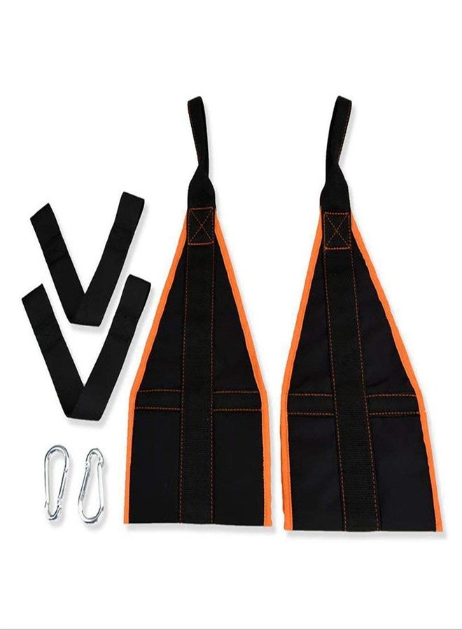 JERN AB Straps Arms Hanging Pull Up Belt Crunch Sling Abdominal Slings Workout Adjustable for Home Gym Use (Black) - Image 2