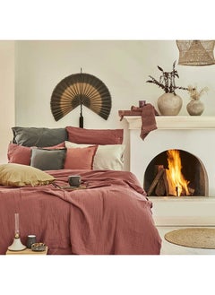ebarza Karaca Home 4 Element Terracotta 100% Cotton Double Bedspread 