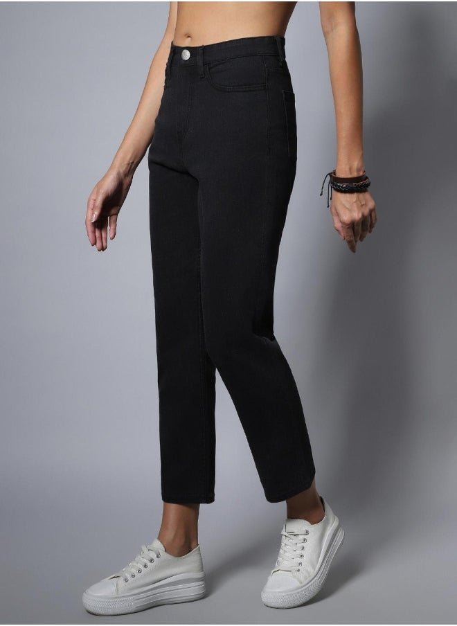 HIGH STAR Women Black Jeans  - Image 3