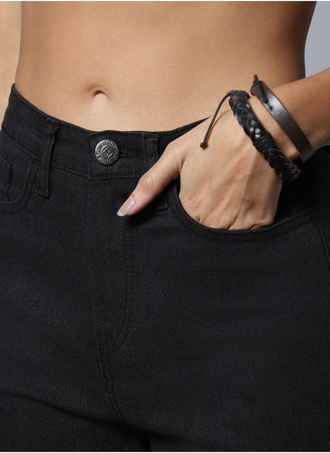 HIGH STAR Women Black Jeans  - Image 5