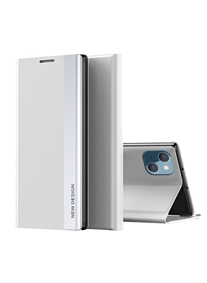 S-TOP Case For iPhone 15 Plus Side Electroplated Adsorption Leather Phone Case - Image 1