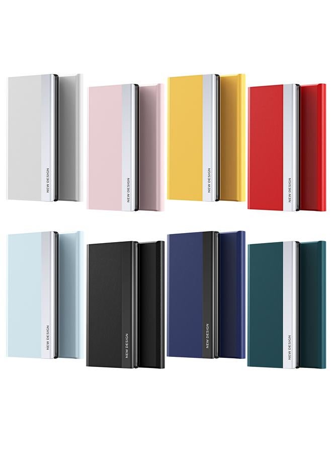 S-TOP Case For iPhone 15 Plus Side Electroplated Adsorption Leather Phone Case - Image 2