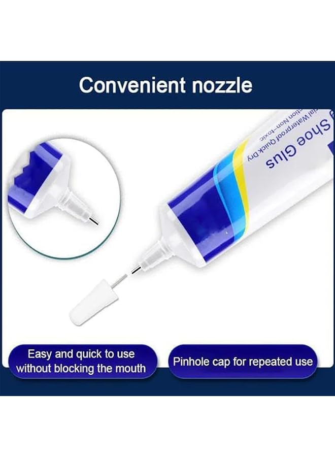 erorex Shoe Repair Adhesive Waterproof Quick Dry Super Strong Shoe Glue Multi Purpose Strong Adhesive Glue Waterproof Clear Shoe Repair Glue For Sneakers Hiking Shoes Boots Sandal 2 Pcs - Image 5