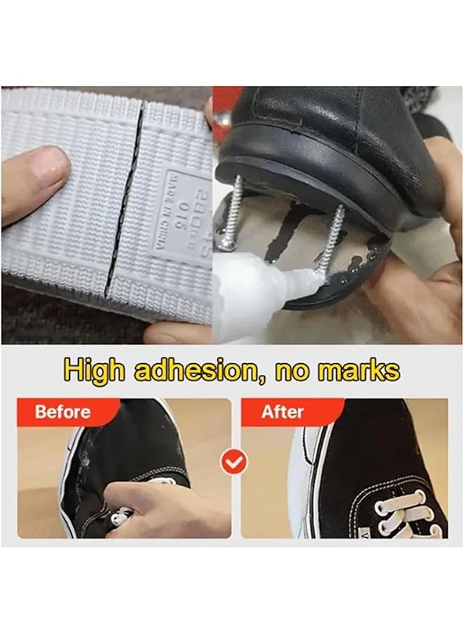 erorex Shoe Repair Adhesive Waterproof Quick Dry Super Strong Shoe Glue Multi Purpose Strong Adhesive Glue Waterproof Clear Shoe Repair Glue For Sneakers Hiking Shoes Boots Sandal 2 Pcs - Image 4