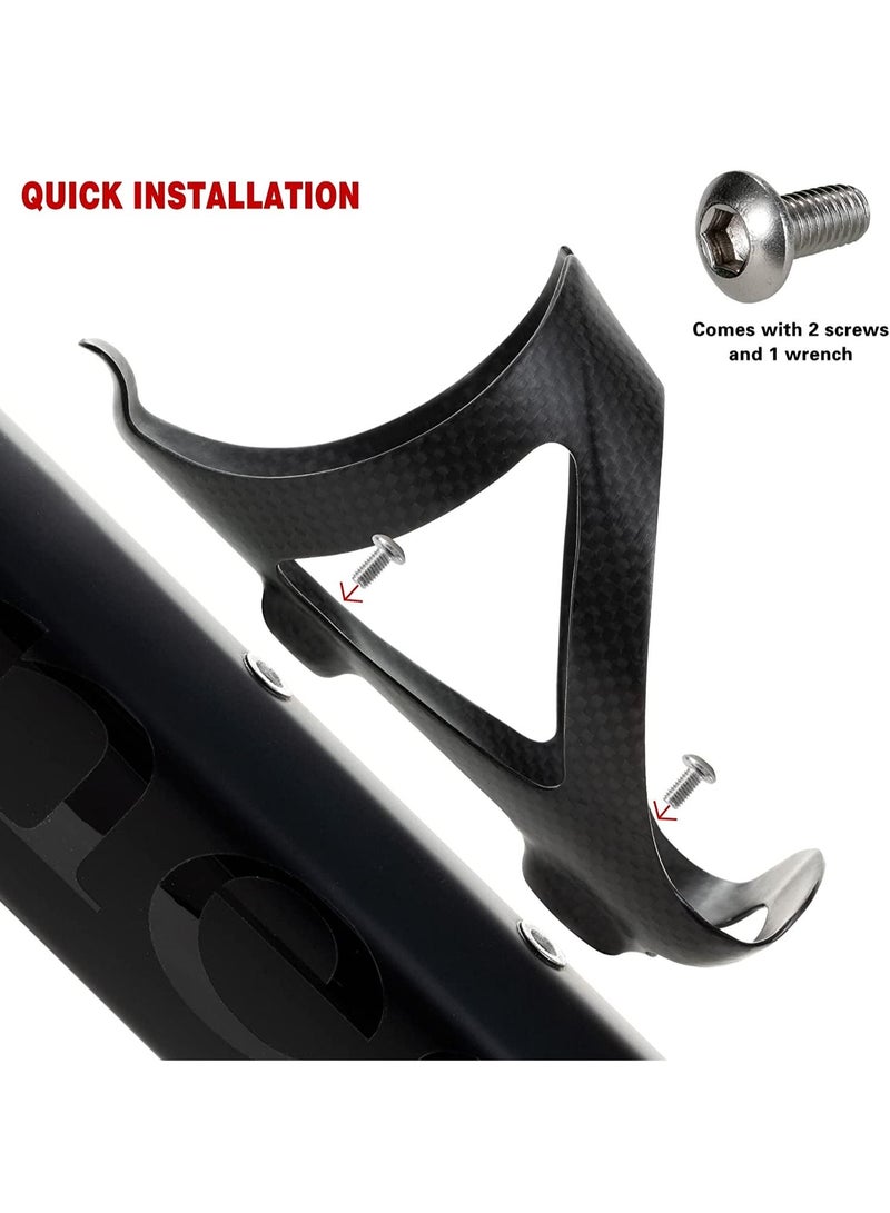Generic Ultra Light Full Carbon Fiber Bicycle Bike Water Bottle Cage Holder Specialized Water Bottle Cage for Mountain Road Bike - Image 2