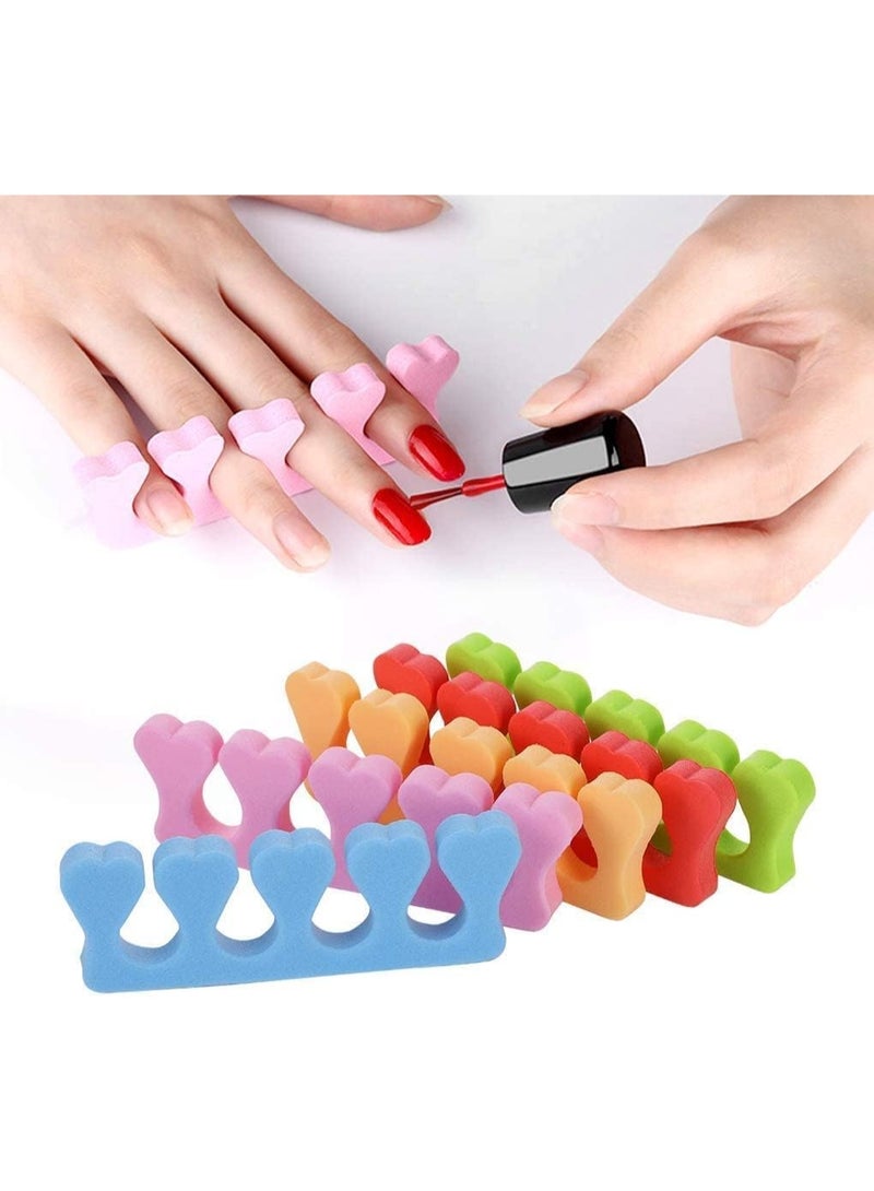 LA PERLA TECH  200pcs /100 Pairs Toe Separators Finger Foot Sponge Soft Gel UV Tools Salon Polish Manicure Pedicure Care Nail Art Tool - Image 3