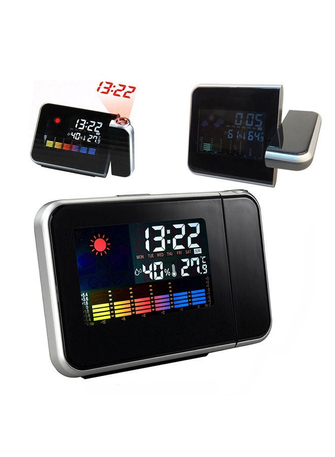 NIBEMINENT LED Digital Alarm Clock Black/Silver 16x7x12centimeter - Image 3