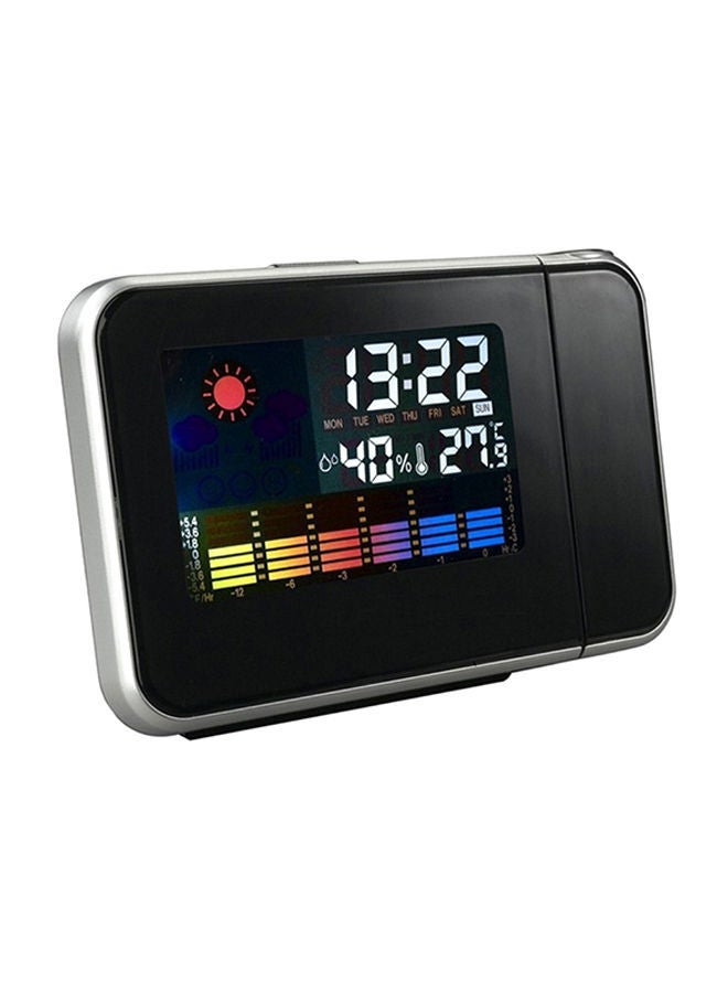 NIBEMINENT LED Digital Alarm Clock Black/Silver 16x7x12centimeter - Image 1