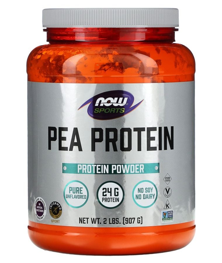 now Sports Pea Protein Pure Unflavored 2 lbs (907 g)