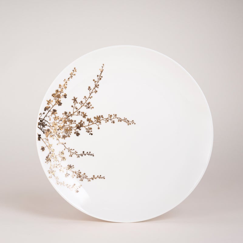 لا ميسا طقم عشاء بورسلان عالي الجودة من لا ميسا ذهبي 16 قطعة - Image 3