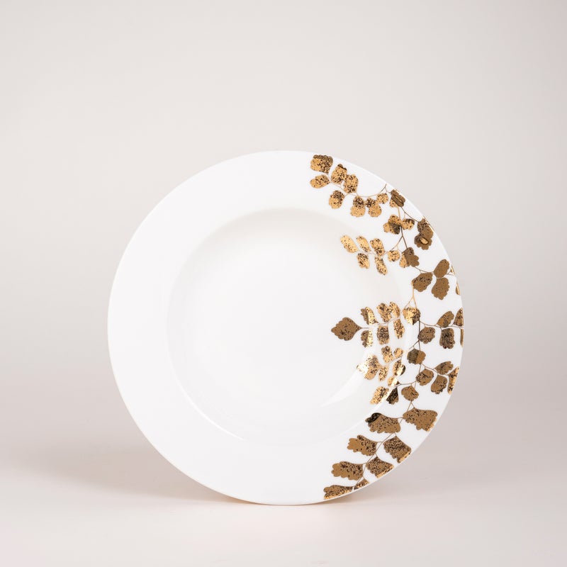 لا ميسا طقم عشاء بورسلان عالي الجودة من لا ميسا ذهبي 16 قطعة - Image 5