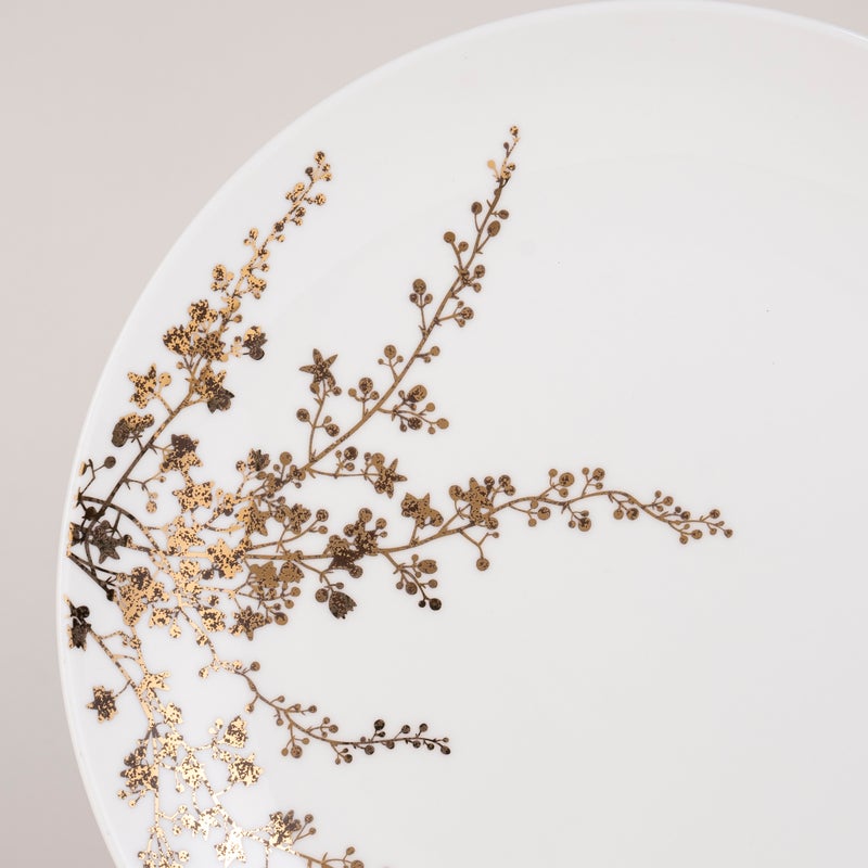 لا ميسا طقم عشاء بورسلان عالي الجودة من لا ميسا ذهبي 16 قطعة - Image 4