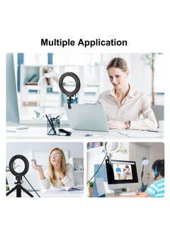 PULUZ PULUZ 16cm/6.2in USB Ring Light 3200-5600K Color Temperature 10 Brightness Levels with Mounting Clamp for Live Video Laptop Fill Light  - Image 5