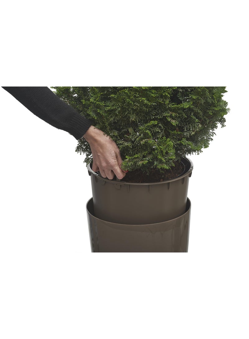 IDEL Large Planter Pot 55cm Living High Round –Big Indoor Outdoor Plant Pot Decorative Plant Container, Lightweight Durable Plastic, Multiple Colors – Made in Italy - by Idel - Image 3