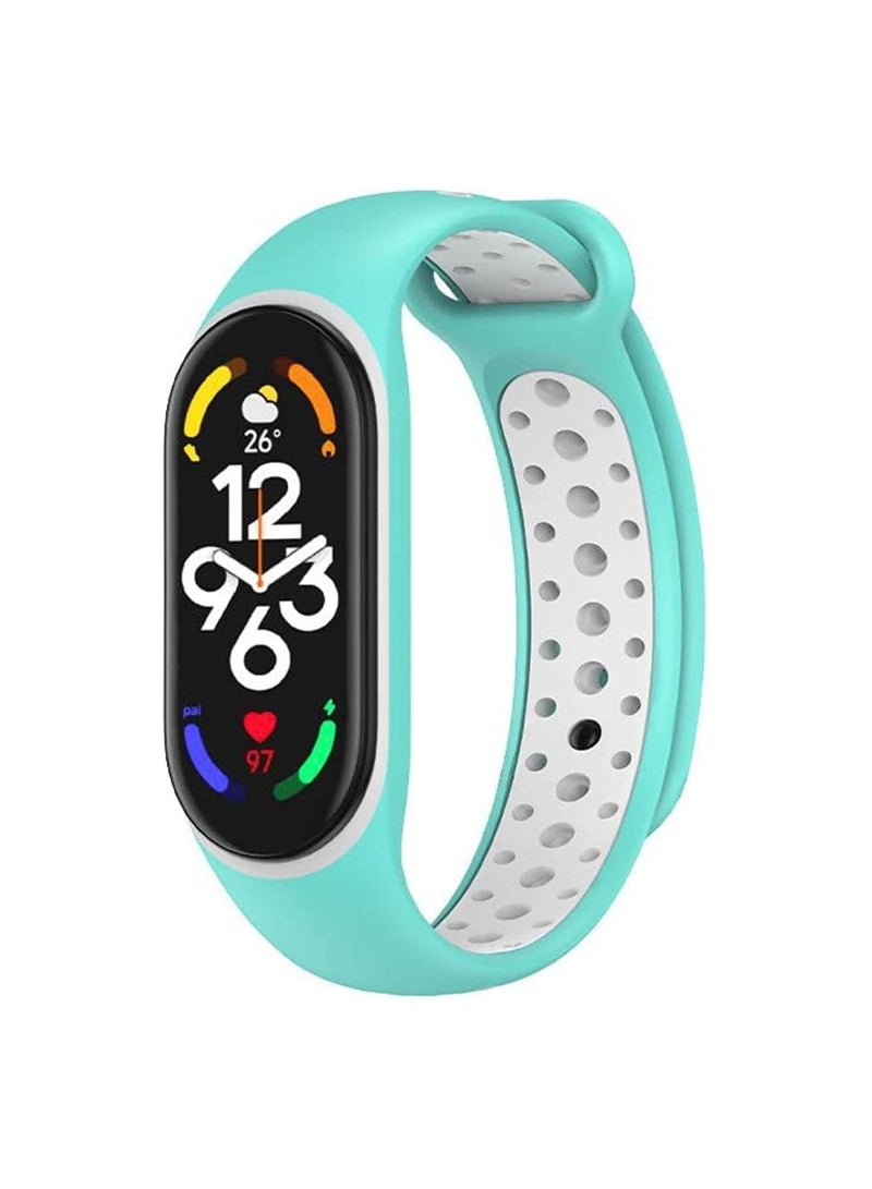 Strap Silicone Sport Band For Mi Band 7 / Mi Band 5 / Mi Band 6 Breathable Strap Replacement - Image 1