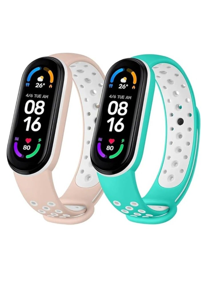 Strap Silicone Sport Band For Mi Band 7 / Mi Band 5 / Mi Band 6 Breathable Strap Replacement - Image 4