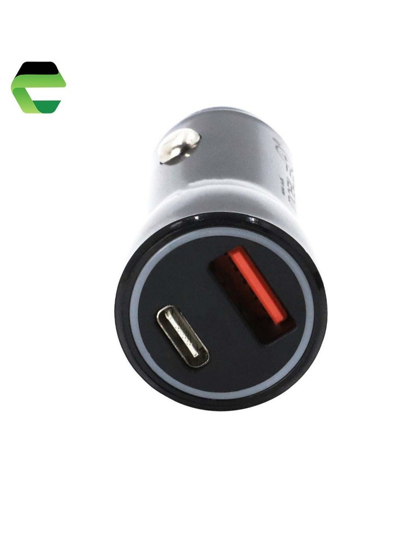 ECONO Car charger fast charging, Dual USB and C-type car charger, 24W car charger, Car charger - Image 4