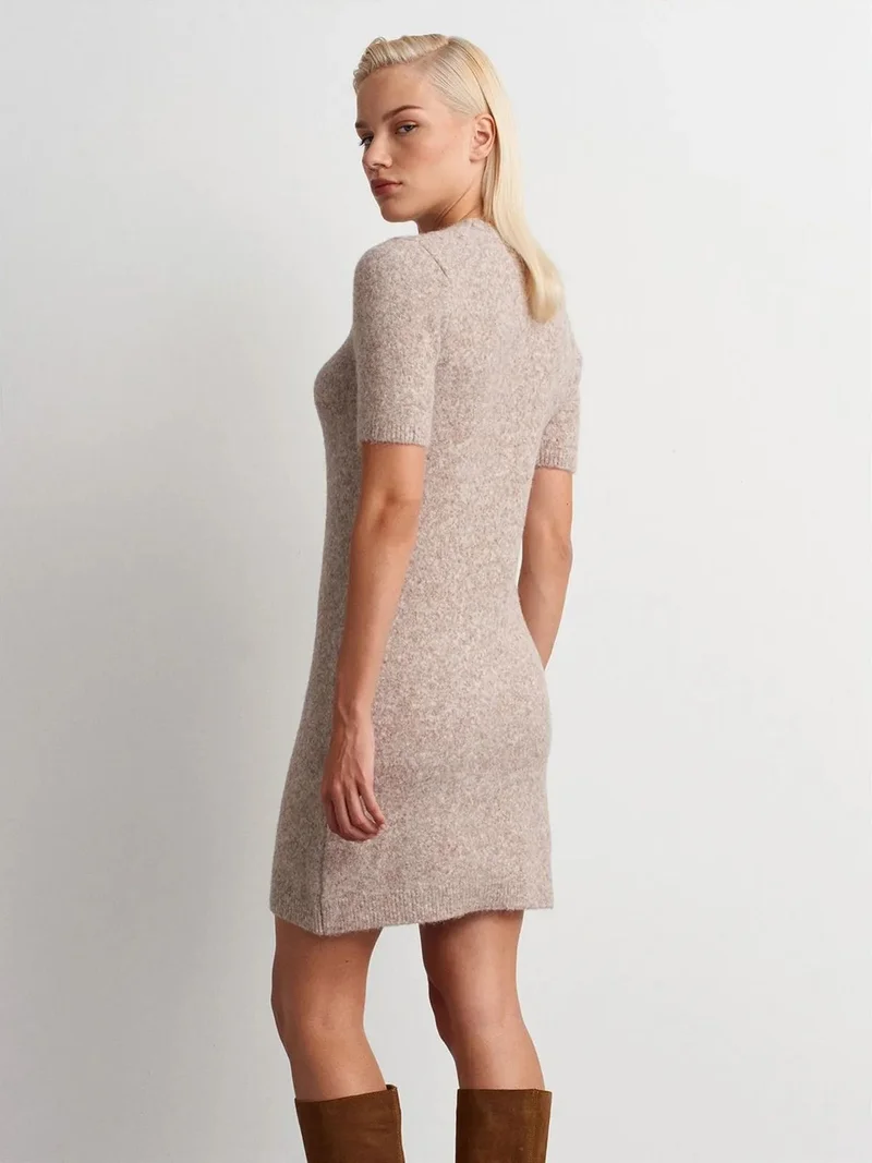 ديلفين DILVIN Ribbed Knit Mini Dress