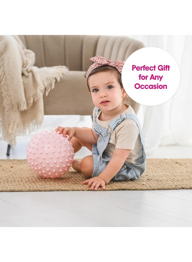 Edushape Original Sensory Ball - 7" Boho Chic Pink Baby Ball Enhances Gross Motor Skills for Kids 6 Months & Up - Image 5