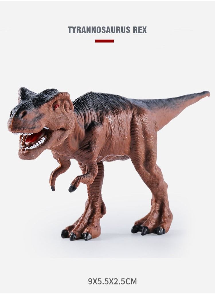 LOVET - Dinosaur Toys 104 Pieces with Dinosaur Figures & Trees for Creating a Dino World Including T-rex, Triceratops, etc, with Storage Box, Perfect Dinosaur Playset for 3+ Years Old Kids - Image 1