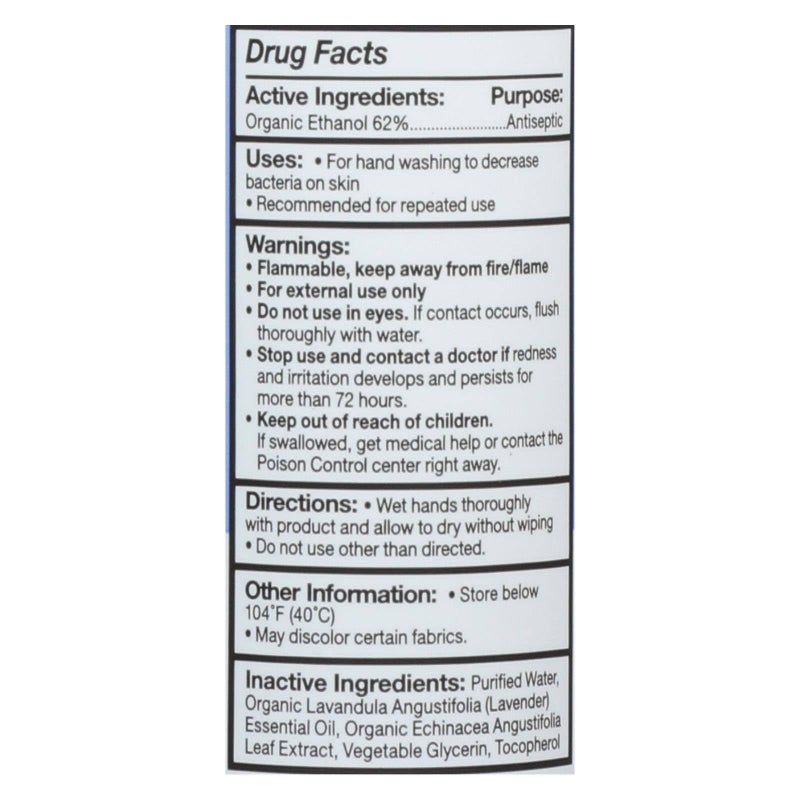EO Organic Lavender Hand Sanitizer Spray, 2 Fl Oz (Pack of 6) - Image 2