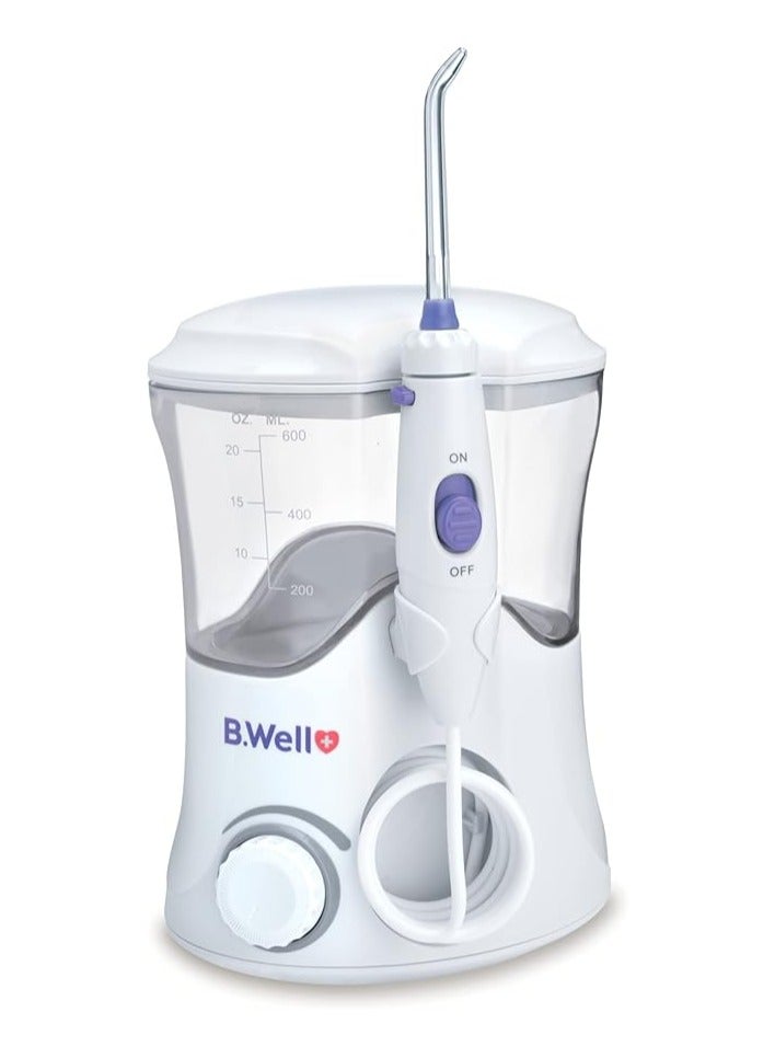 B.Well WI-922 Countertop Oral Irrigator – 10 Pressure Modes, 7 Nozzles, Large Tank - Image 2