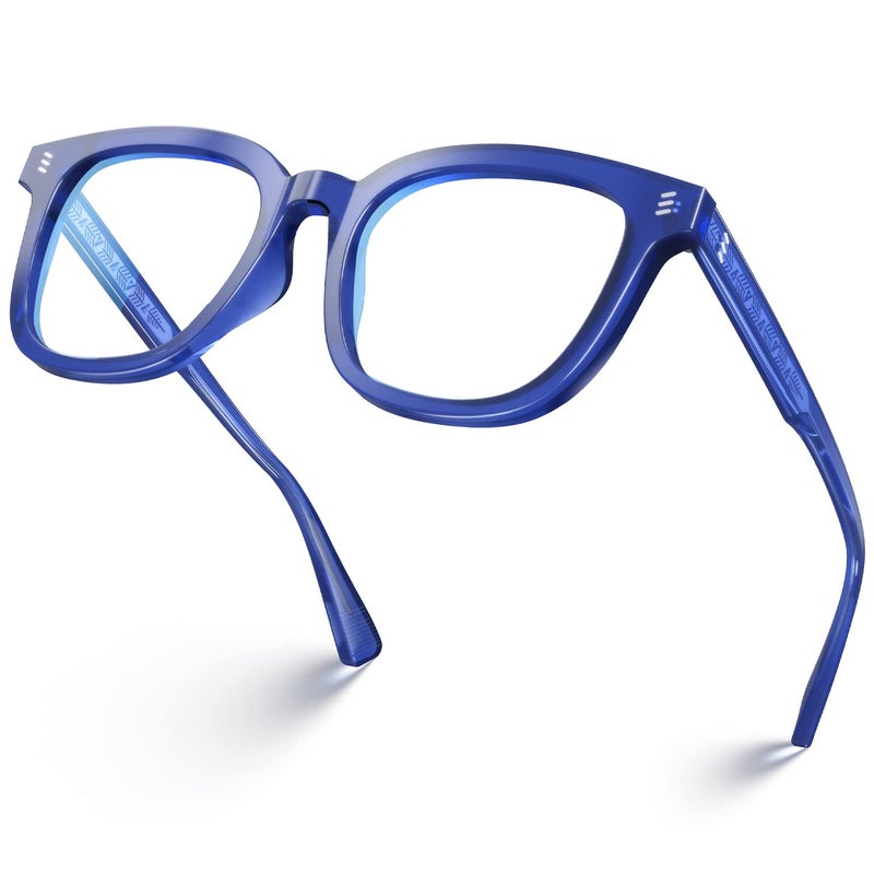 VISOONE Square Blue Light Blocking Glasses TR90 Anti Glare Computer Gaming for Women Men NOE - Image 3