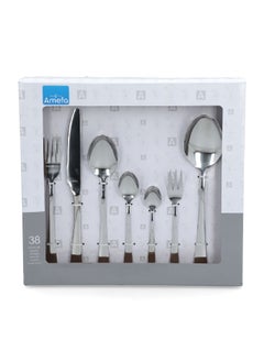 Amefa 38-Piece Ergonomic Handle Austin Cutlery Set Silver 2267AAT0X1C40  - Image 4
