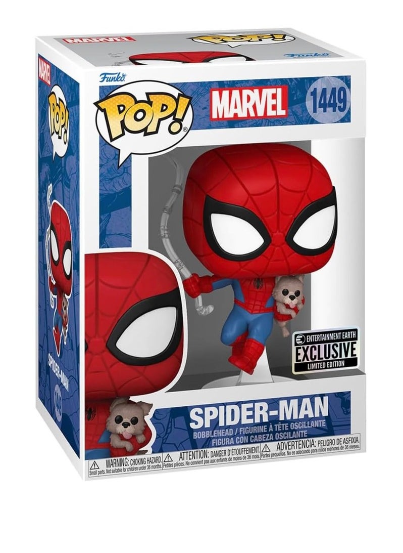 FUNKO POP - FUNKO POP - POP! MARVEL: SPIDER-MAN - SPIDEY WITH SANDWICH (DOG)(EXC) - Image 1